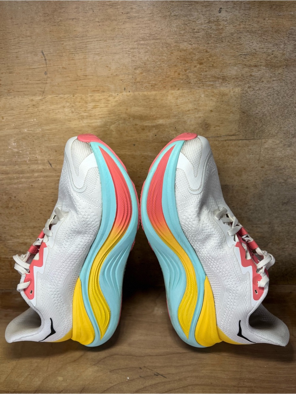 Hoka One One Skyward X Womens Size 7.5 Running Shoes Sneakers White Blue - Picture 6 of 12